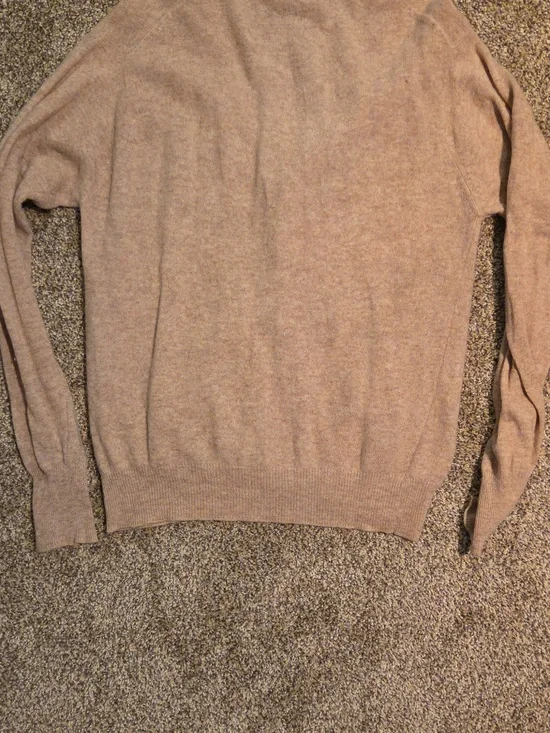 Soft Beige Vintage Button-Up Lambswool Cardigan Large - Picture 4 of 4